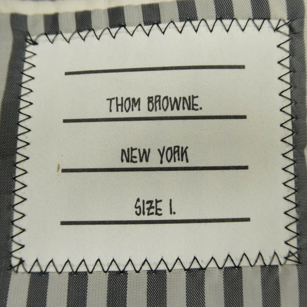THOM BROWNE トムブラウン MJC001AW4314 ウール2B段返り 3B テーラード ジャケット セットアップ スーツ ダークグレー系 1【中古】 - Image 7