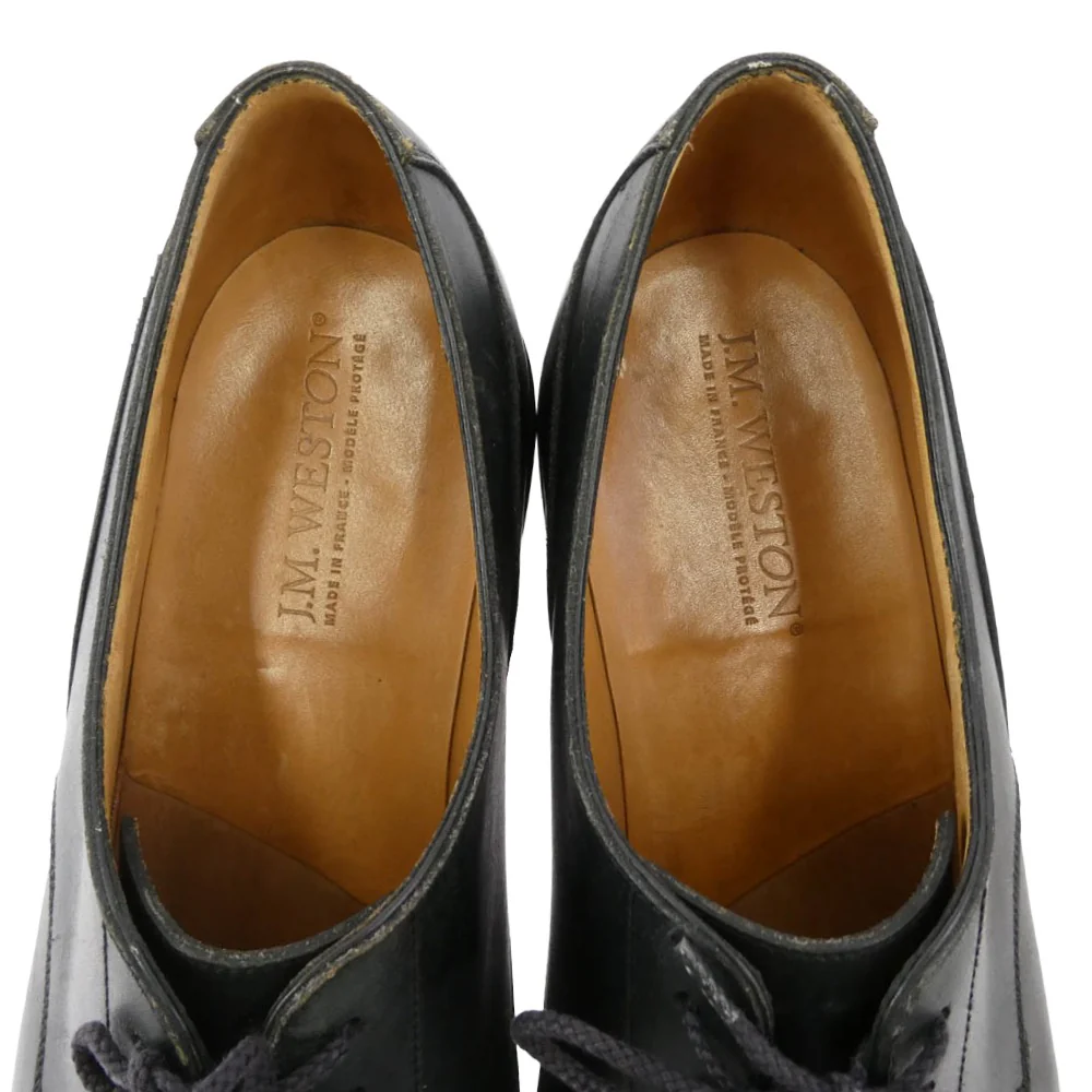 J.M WESTON ジェイエムウエストン 31-301-641-21 GOLF ゴルフ ロシアンカーフ レザー シューズ ブラック系 9E【中古】 - Image 5