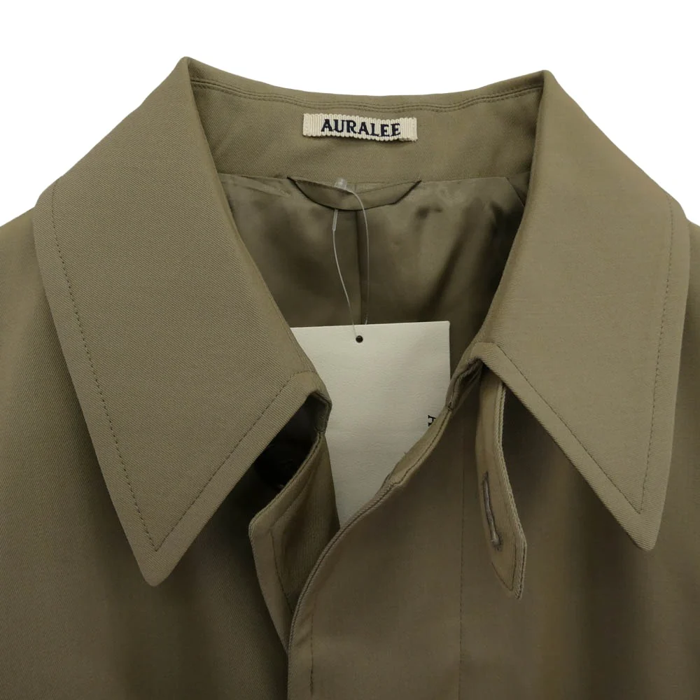 AURALEE オーラリー 26SS A26SC06MG Light wool max gabardine coat KHAKI BEIGE CHAMBRAY ライトウールマックスギャバジン ステンカラーコート ベージュ系【極上美品】【中古】 - Image 3