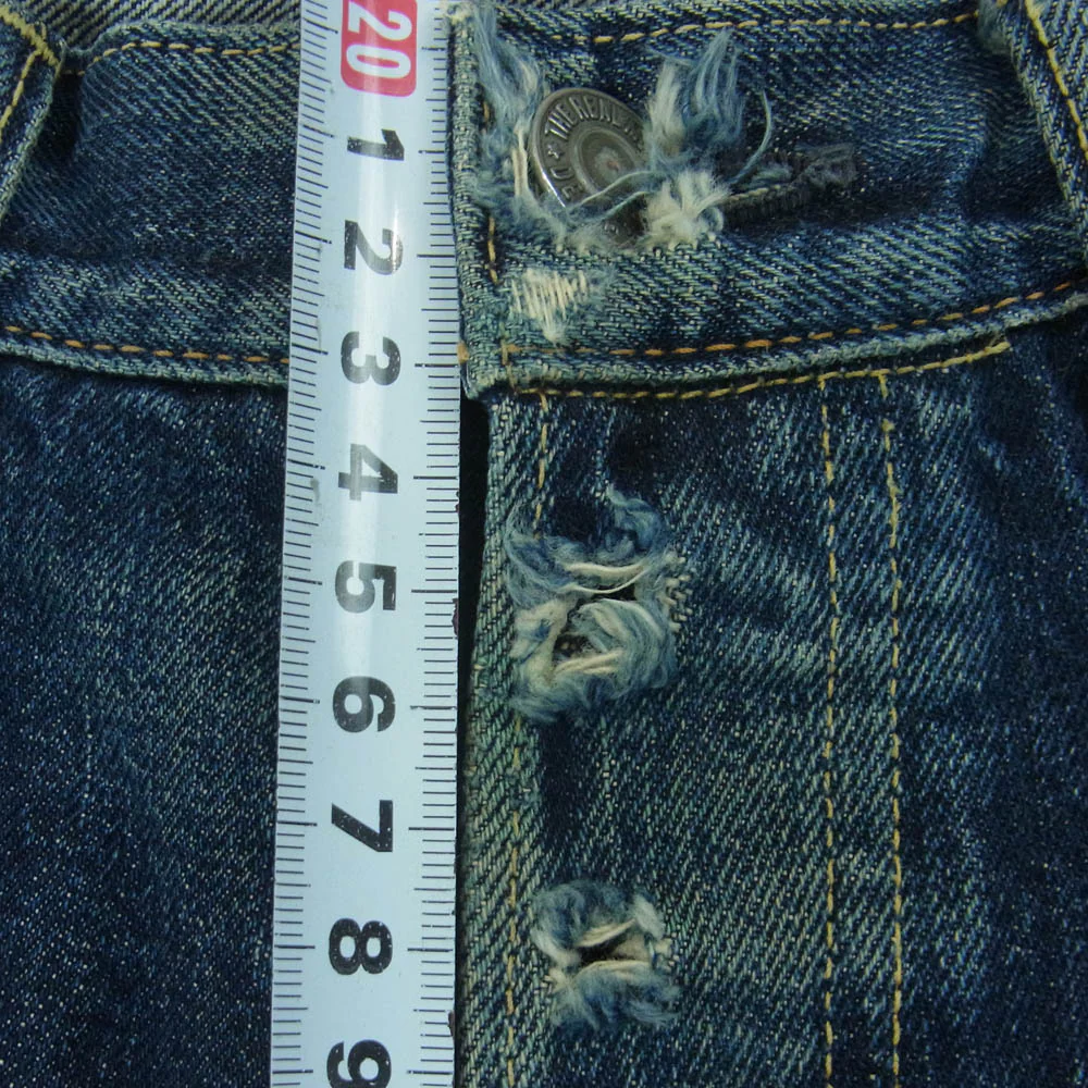 The REAL McCOY'S ザリアルマッコイズ Lot 001XX セルビッチ ボタンフライ デニム パンツ インディゴブルー系 W30 L36【中古】 - Image 7
