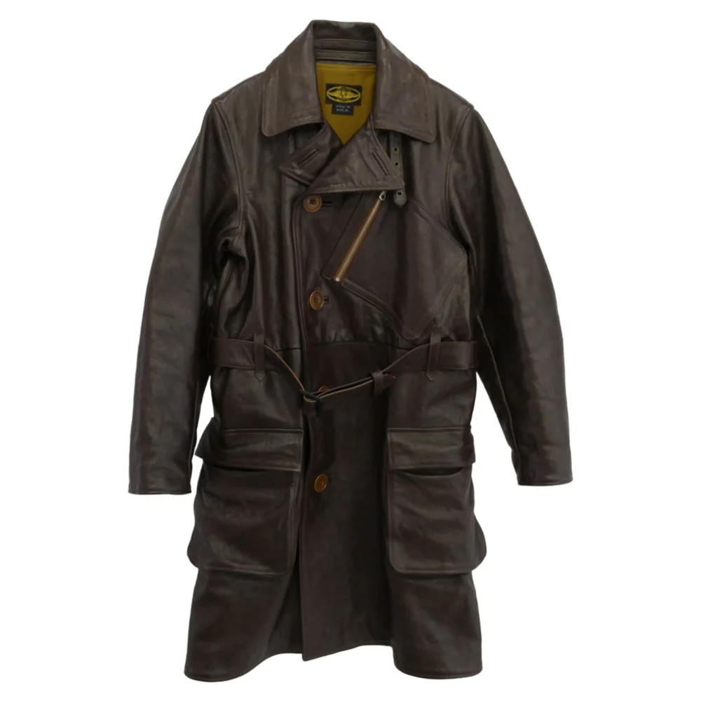 The REAL McCOY'S ザリアルマッコイズ HORSEHIDE WWI AVIATOR COAT ホースハイド アヴィエイター ミリタリー コート ブラウン系 36【中古】