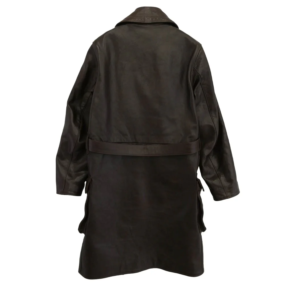 The REAL McCOY'S ザリアルマッコイズ HORSEHIDE WWI AVIATOR COAT ホースハイド アヴィエイター ミリタリー コート ブラウン系 36【中古】 - Image 2