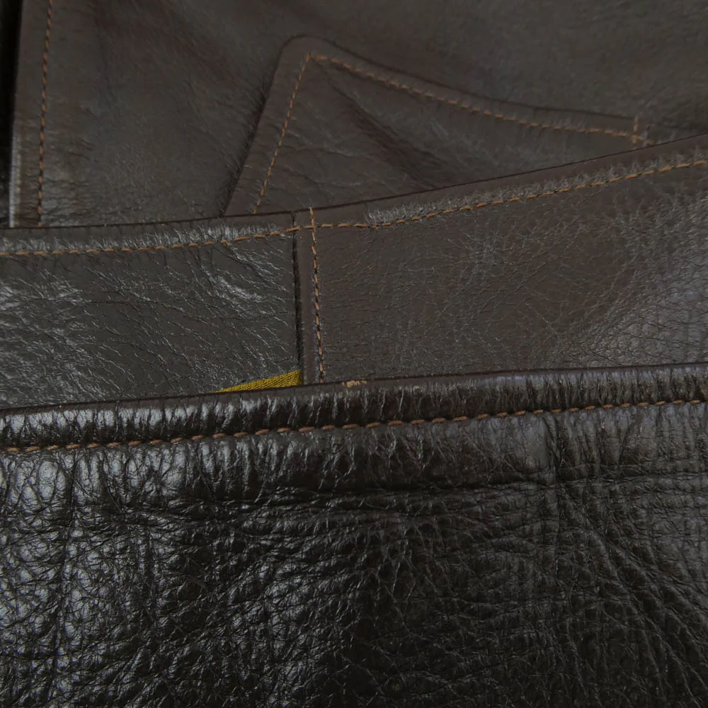 The REAL McCOY'S ザリアルマッコイズ HORSEHIDE WWI AVIATOR COAT ホースハイド アヴィエイター ミリタリー コート ブラウン系 36【中古】 - Image 8