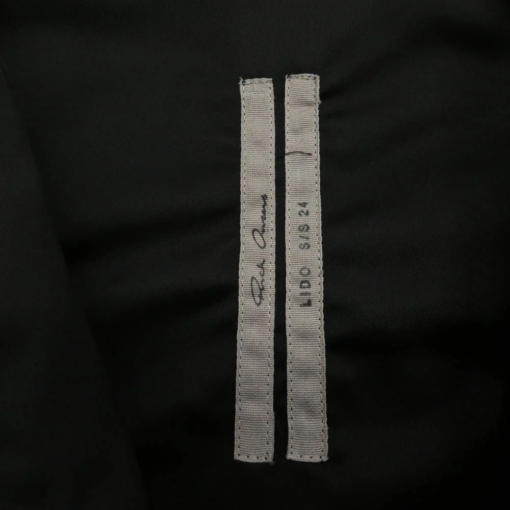 Rick Owens リックオウエンス 24SS RR01D3715-NBR LIDO期 Lido hooded zip-up jacket リド フーデッド ジップアップ ジャケット ブラック系 48【中古】 - Image 5