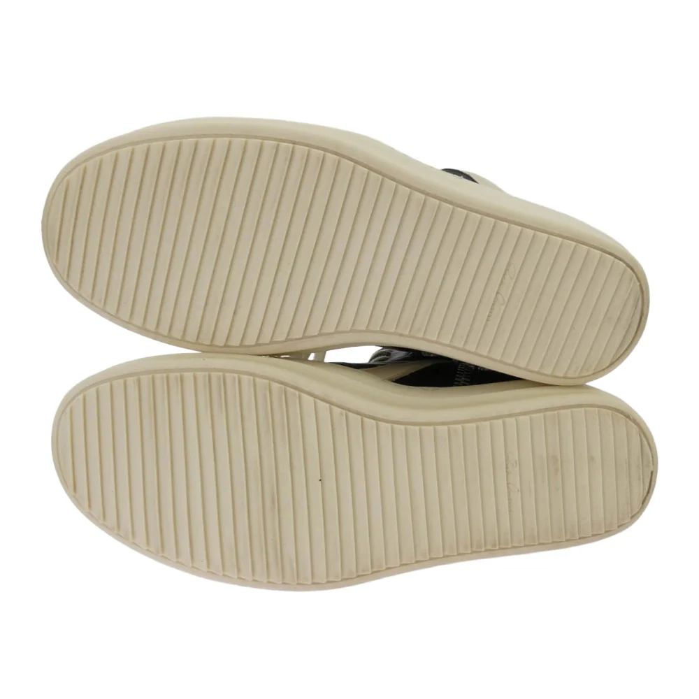 Rick Owens リックオウエンス RU01F2894 GEO BASKET ジオバスケット レザー ハイカット スニーカー ブラック系 ホワイト系 43【美品】【中古】 - Image 6