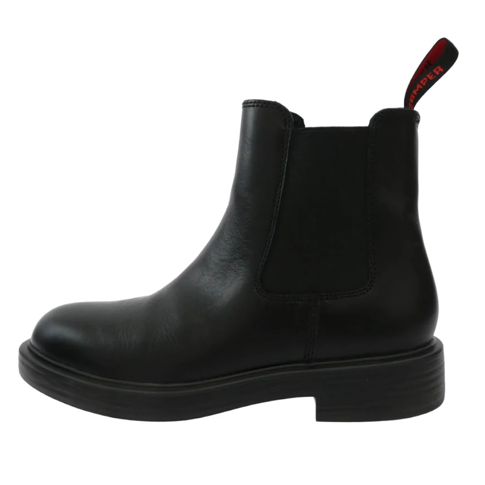 K300492-001 Black Leather Ankle Bootsレザー サイドゴア ブーツ ブラック系 40【中古】 - Image 2