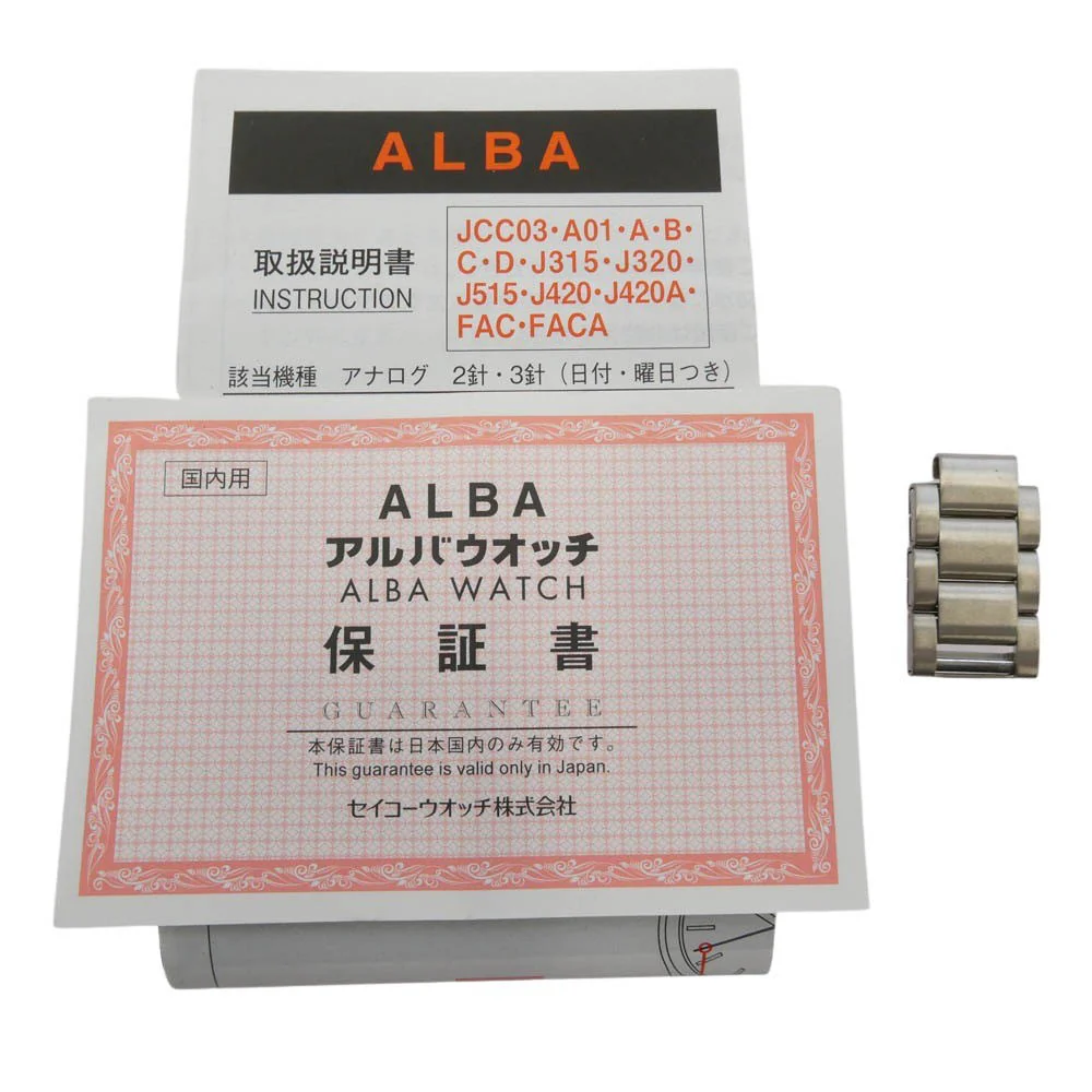 アルバ 7N43-0AE0 チタン ミリタリー ウォッチ 腕時計 シルバー系【中古】 - Image 7