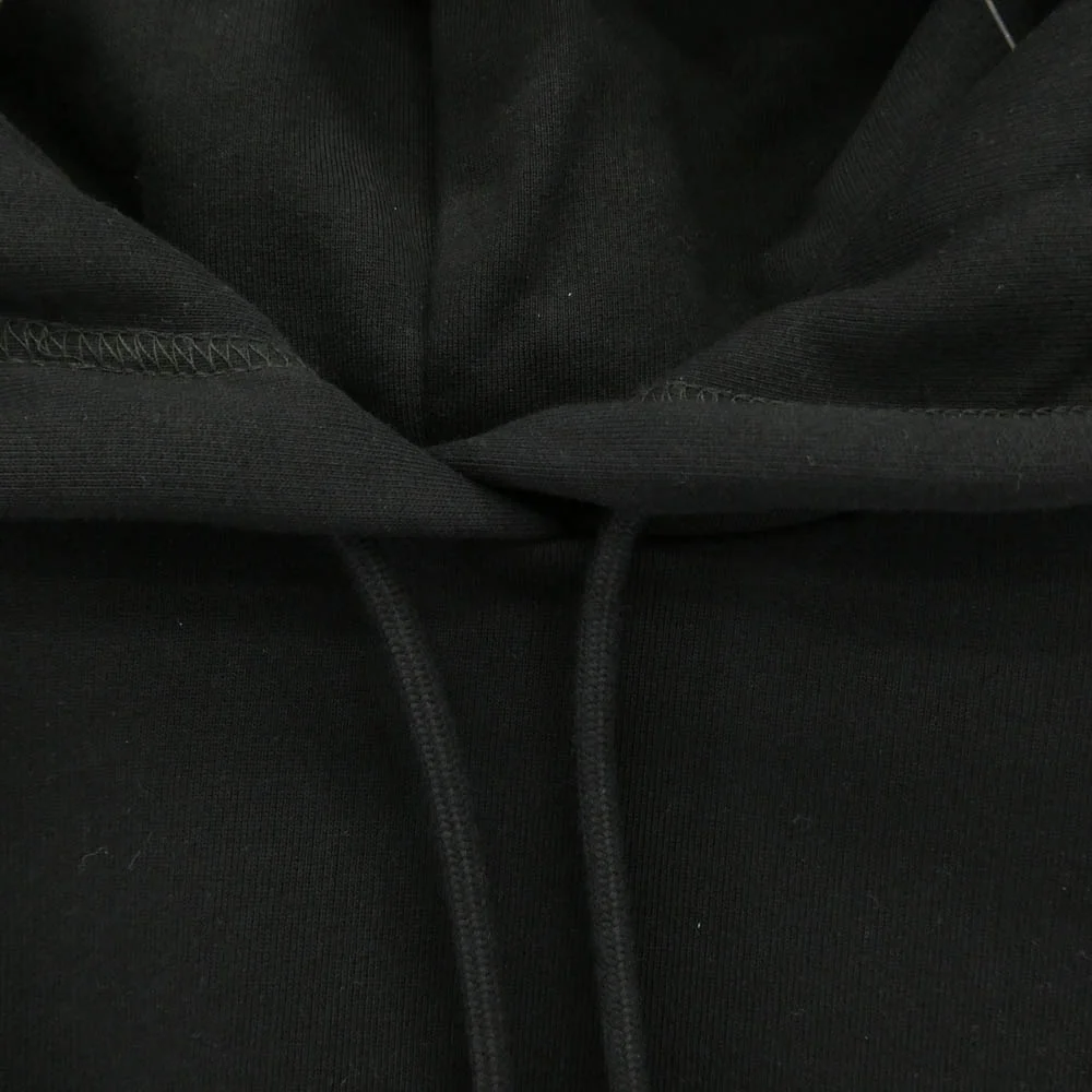 BALENCIAGA バレンシアガ 578135 TIV84 Logo Medium Fit Hoodie ロゴ プリント プルオーバー フーディー パーカー ブラック系 XS【美品】【中古】 - Image 3