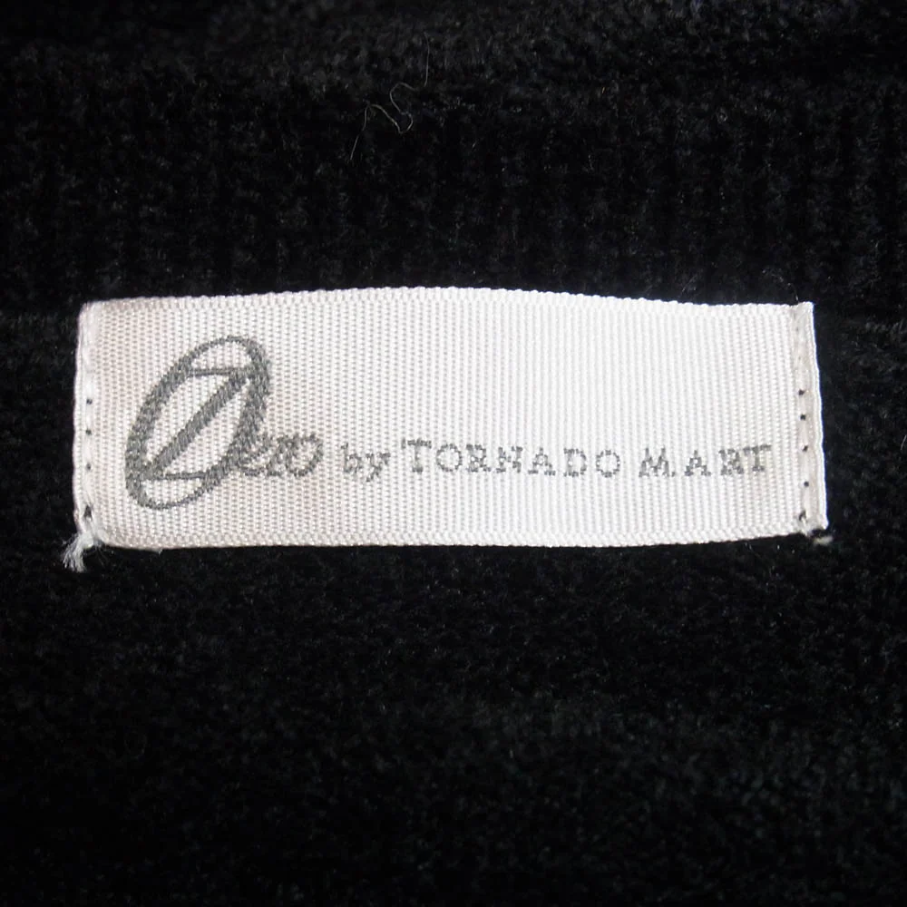 TORNADO MART トルネードマート 20-01289 レーヨン混 Vネック ニット カットソー ブラック系 M【中古】 - Image 5