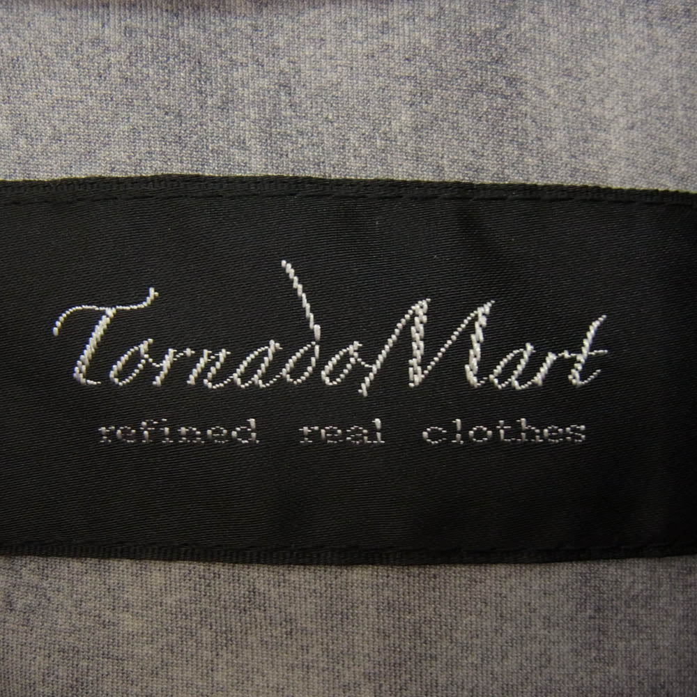 TORNADO MART トルネードマート 631-1215001 デニム転写 ストレッチ 七分袖 カッタウェイカラー シャツ ブラック系 M【中古】 - Image 5