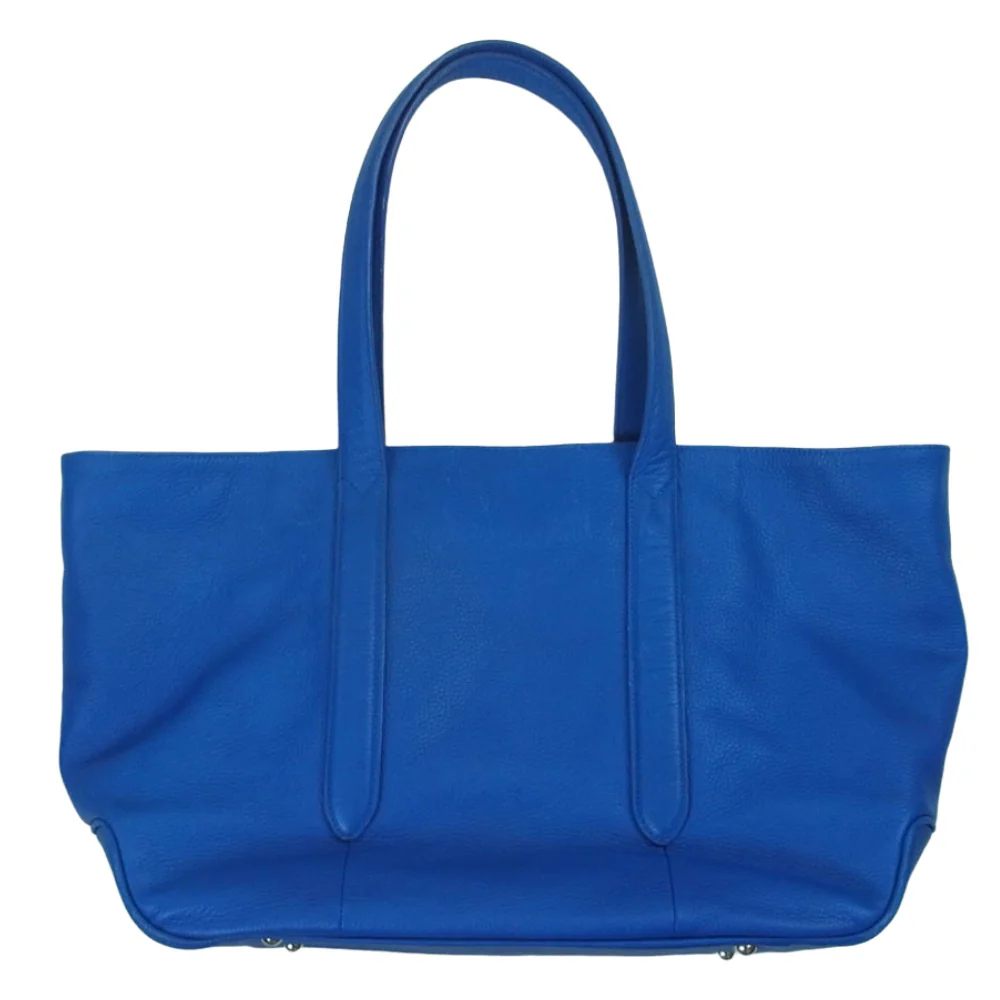PELLE MORBIDA ペッレモルビダ レザー トート バッグ ブルー系【中古】 - Image 2