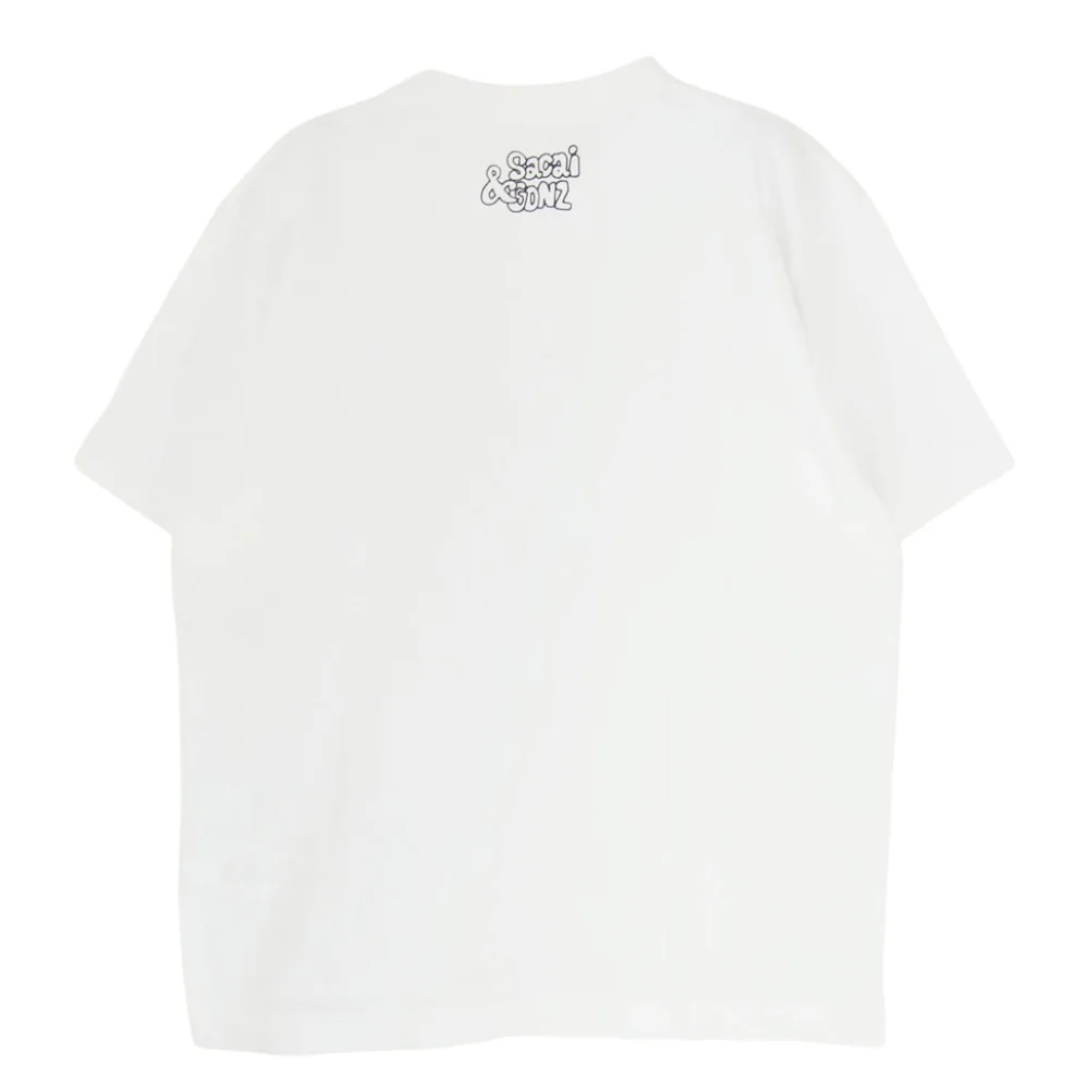 Sacai サカイ 24AW 24-0820S × Gonz sacaigonz プリント クルーネック 半袖 Tシャツ ホワイト系 2【中古】 - Image 2