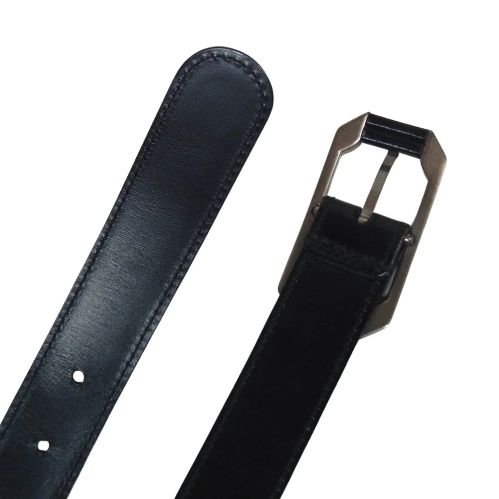 GUCCI グッチ Gロゴ バックル レザー ベルト ブラック系【中古】 - Image 3