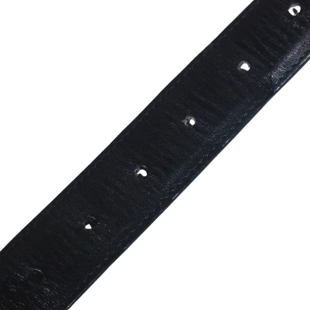 GUCCI グッチ Gロゴ バックル レザー ベルト ブラック系【中古】 - Image 5