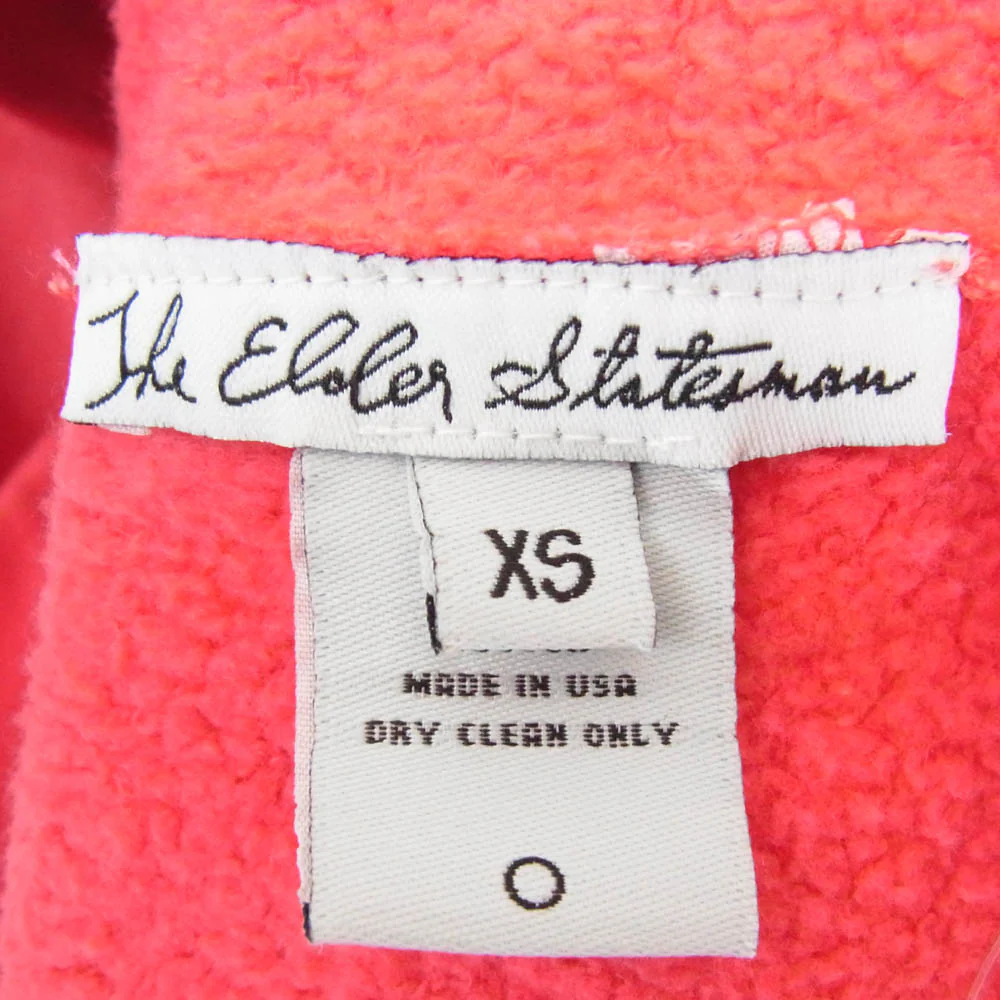 THE ELDER STATESMAN エルダー ステイツマン 2520900245 USA製 プルオーバー パーカー フーディー ピンク系 S【中古】 - Image 5