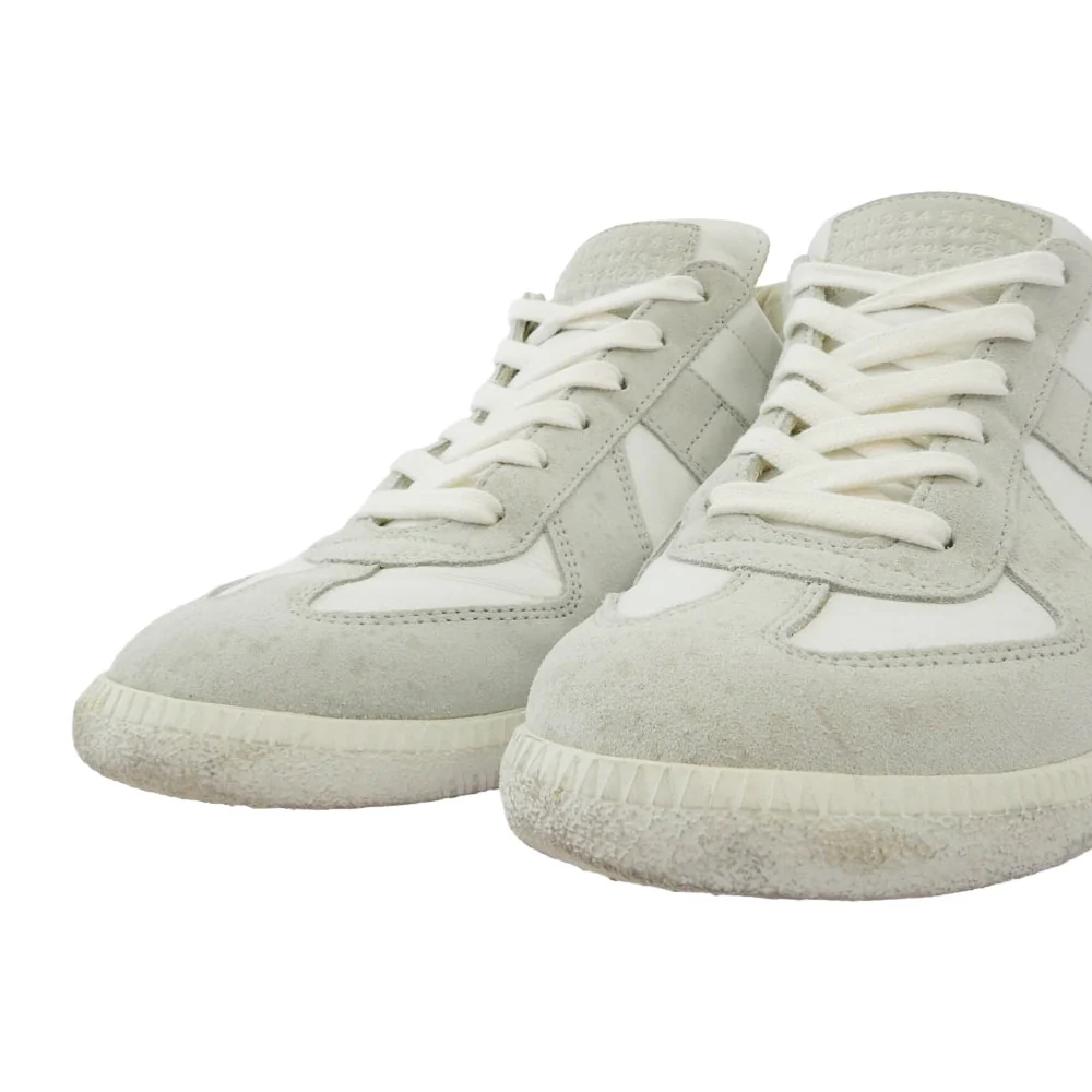 MAISON MARGIELA メゾンマルジェラ 22 イタリア製 REPLICA 70s sports shoes スポーツシューズ スニーカー ホワイト系 オフホワイト系 40【中古】 - Image 4