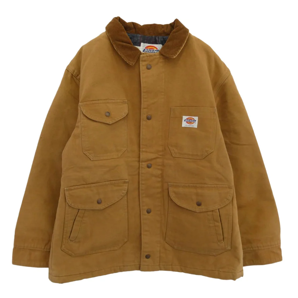 Dickies ãã£ãããŒãº USA補 ããã¯ãžã£ã±ãã ãã«ãŸã³ ã«ããŒãªãŒã« ãã©ãŠã³ç³» Lãäžå€ã