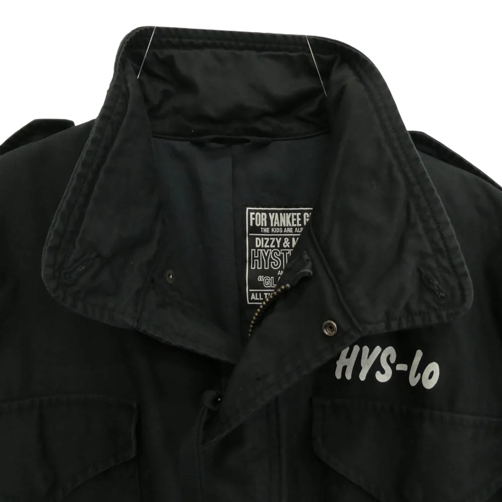 HYSTERIC GLAMOUR ヒステリックグラマー 22AW 02223AB21 TSUYOSHINOGUCHI 野口強 AGAINST THE WORLD M65 アゲインストザワールド フィールドジャケット ブラック系 L【中古】 - Image 3