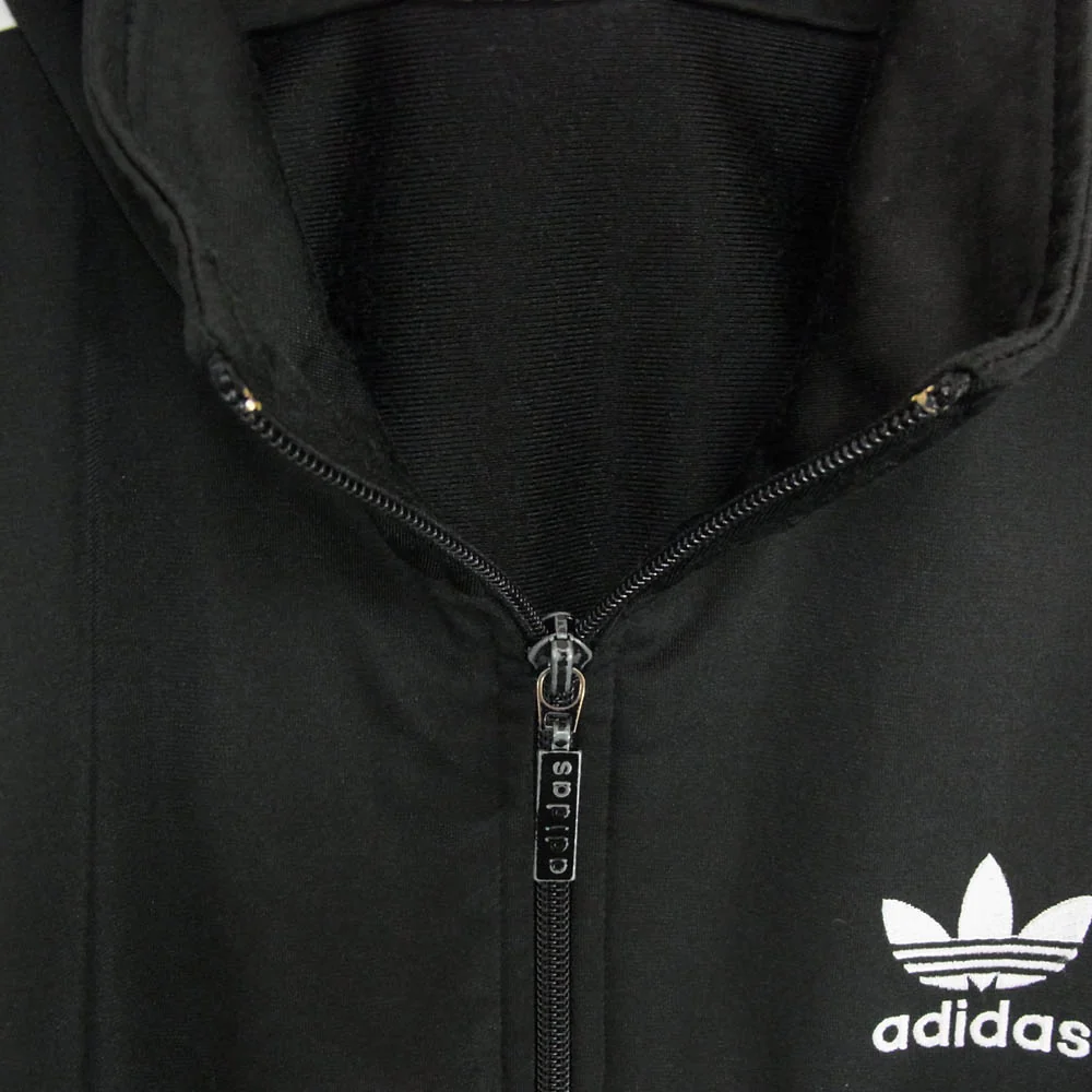 adidas アディダス T1012 90s 国旗タグ トレフォイルロゴ スリーライン トラックジャケット ジャージ ブラック系 M【中古】 - Image 3