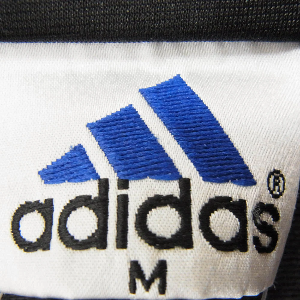 adidas アディダス T1012 90s 国旗タグ トレフォイルロゴ スリーライン トラックジャケット ジャージ ブラック系 M【中古】 - Image 6