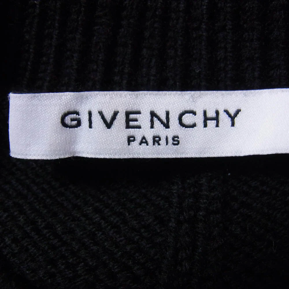 GIVENCHY ジバンシィ 17AW 17F 7604 524 スター クルーネック ニット セーター ブラック系 M【中古】 - Image 5