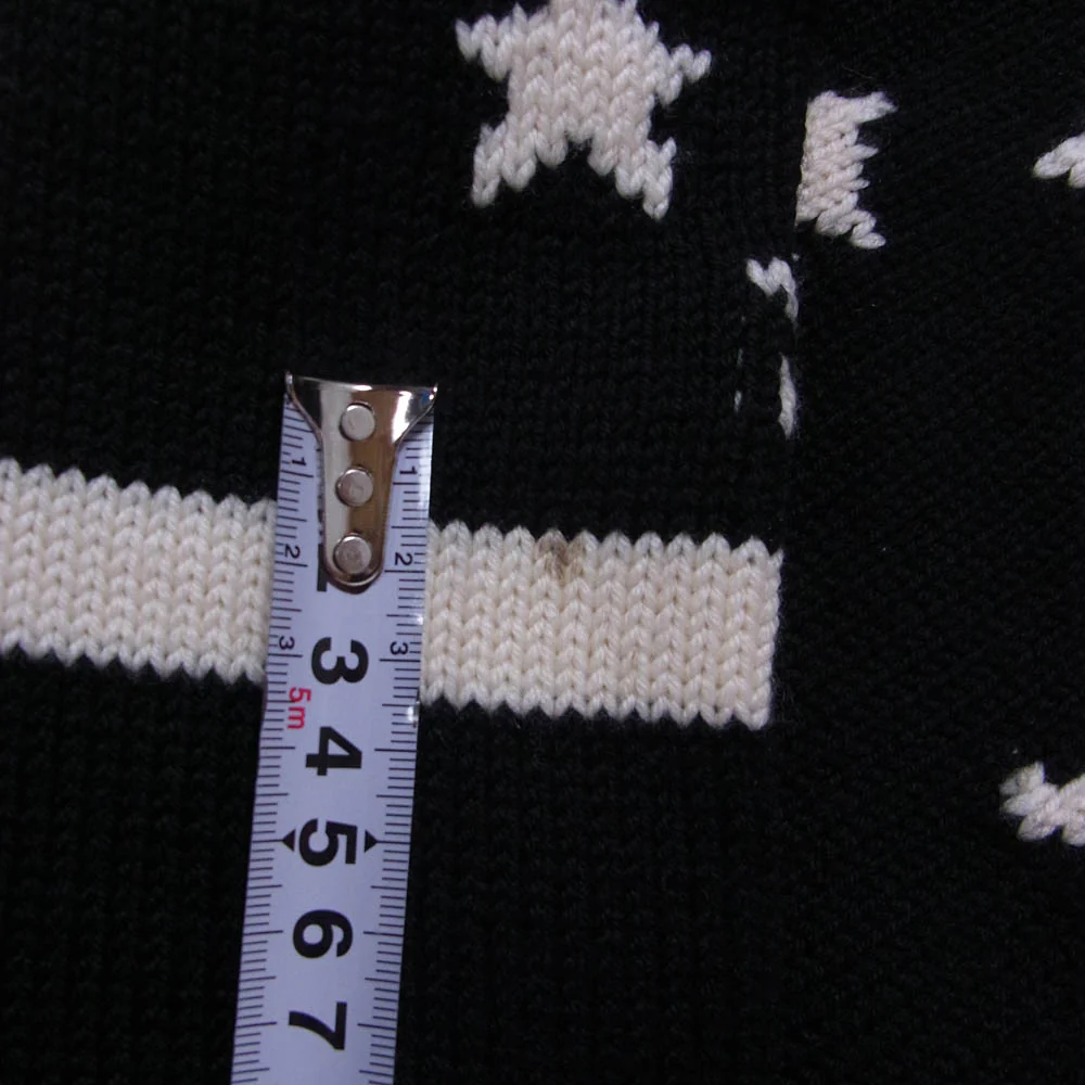 GIVENCHY ジバンシィ 17AW 17F 7604 524 スター クルーネック ニット セーター ブラック系 M【中古】 - Image 8
