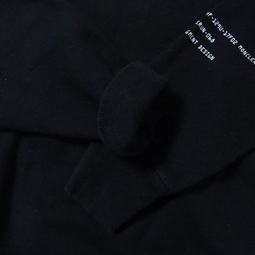 MONCLER モンクレール 18AW D209U8040250 × FRAGMENT DESIGN MAGLIA フラグメント マグリア クルーネックスウェット ブラック系 S【中古】 - Image 4