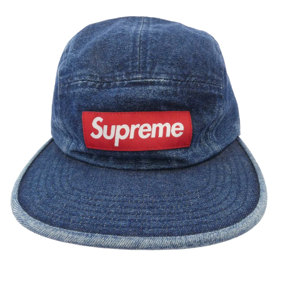 Supreme シュプリーム Denim Camp Cap インディゴ デニム キャンプキャップ ボックスロゴ インディゴブルー系【極上美品】【中古】 - Image 4
