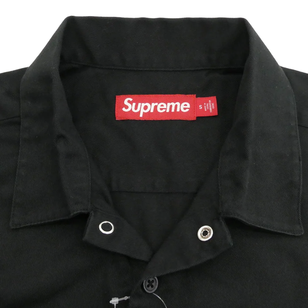 Supreme シュプリーム 25SS Rhinestone Pin Up S/S Work Shirt ラインストーン ピンナップ 半袖 ワーク シャツ ブラック系 S【新古品】【未使用】【中古】 - Image 3