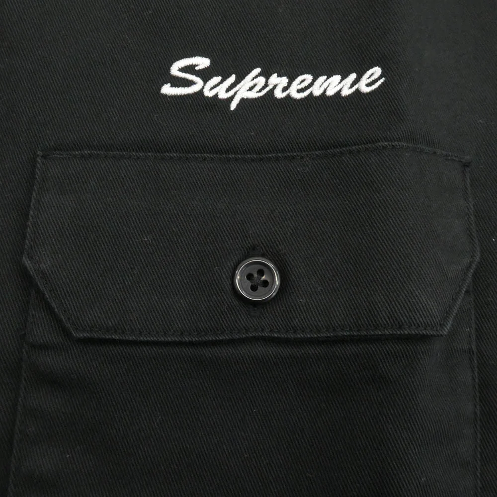 Supreme シュプリーム 25SS Rhinestone Pin Up S/S Work Shirt ラインストーン ピンナップ 半袖 ワーク シャツ ブラック系 S【新古品】【未使用】【中古】 - Image 5