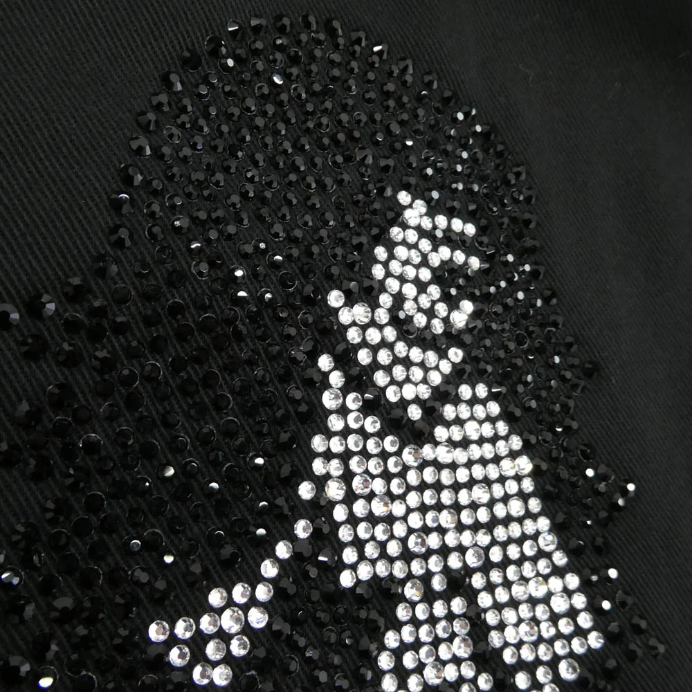 Supreme シュプリーム 25SS Rhinestone Pin Up S/S Work Shirt ラインストーン ピンナップ 半袖 ワーク シャツ ブラック系 S【新古品】【未使用】【中古】 - Image 8