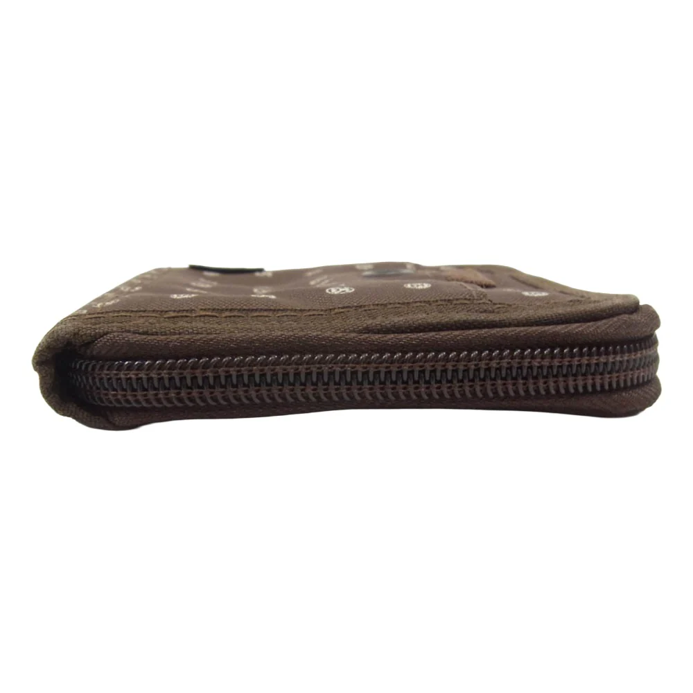 STUSSY ステューシー Monogram Print Zip Wallet モノグラム ラウンドジップ ウォレット ブラウン系【中古】 - Image 3