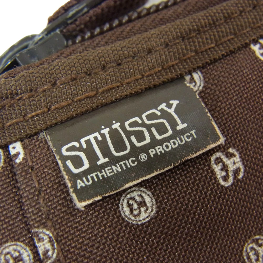 STUSSY ステューシー Monogram Print Zip Wallet モノグラム ラウンドジップ ウォレット ブラウン系【中古】 - Image 6
