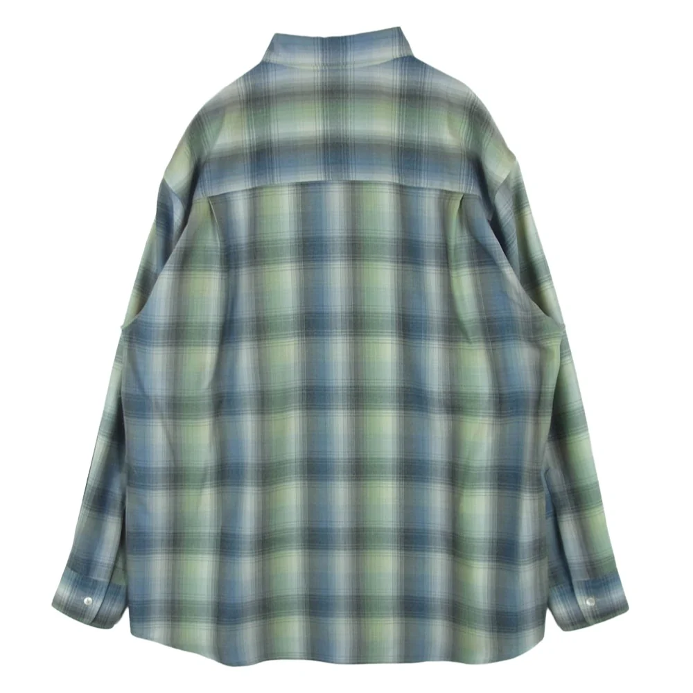 AURALEE オーラリー 25AW A25AS01LC SUPER LIGHT WOOL CHECK スーパー ライトウール チェック 長袖 シャツ グレー系 ライトブルー系 ライトグリーン系 5【新古品】【未使用】【中古】 - Image 2