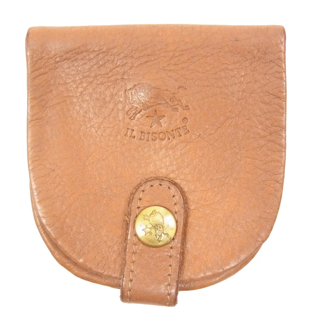 IL BISONTE イルビゾンテ レザー 小銭入れ コインケース ブラウン系【中古】