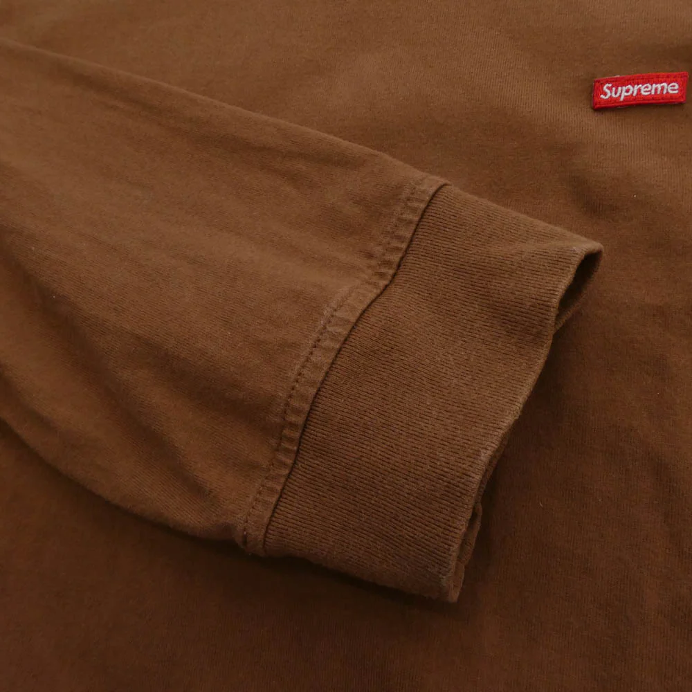 Supreme シュプリーム 23SS small box logo l/s tee スモールボックスロゴ 長袖 Tシャツ ブラウン系 L【中古】 - Image 4