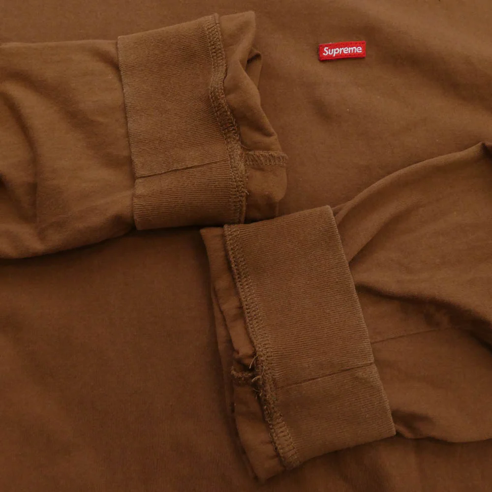 Supreme シュプリーム 23SS small box logo l/s tee スモールボックスロゴ 長袖 Tシャツ ブラウン系 L【中古】 - Image 5