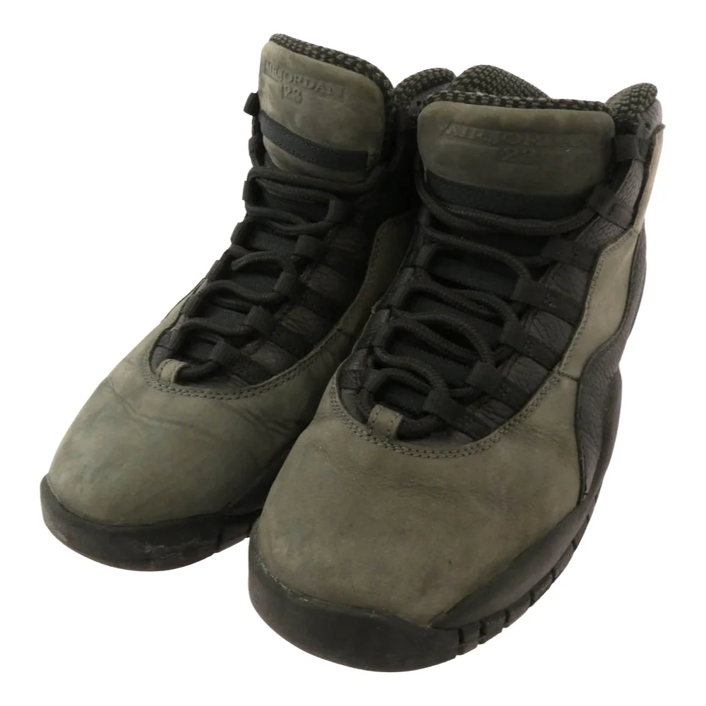 NIKE AIR JORDAN ナイキ ジョーダン 310805-002 Air Jordan 10 Dark Shadow エアジョーダン 10 ダークシャドウ スニーカー カーキ系 ブラック系 28cm【中古】 - Image 2