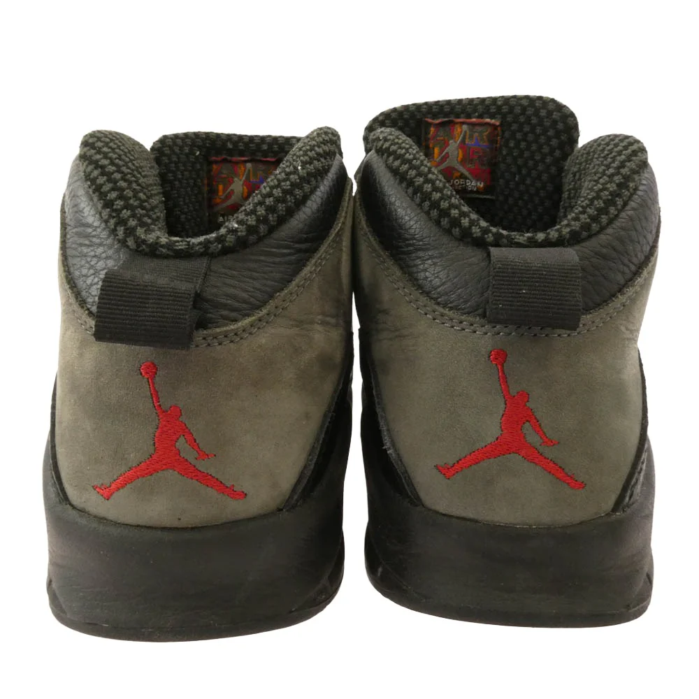 NIKE AIR JORDAN ナイキ ジョーダン 310805-002 Air Jordan 10 Dark Shadow エアジョーダン 10 ダークシャドウ スニーカー カーキ系 ブラック系 28cm【中古】 - Image 3