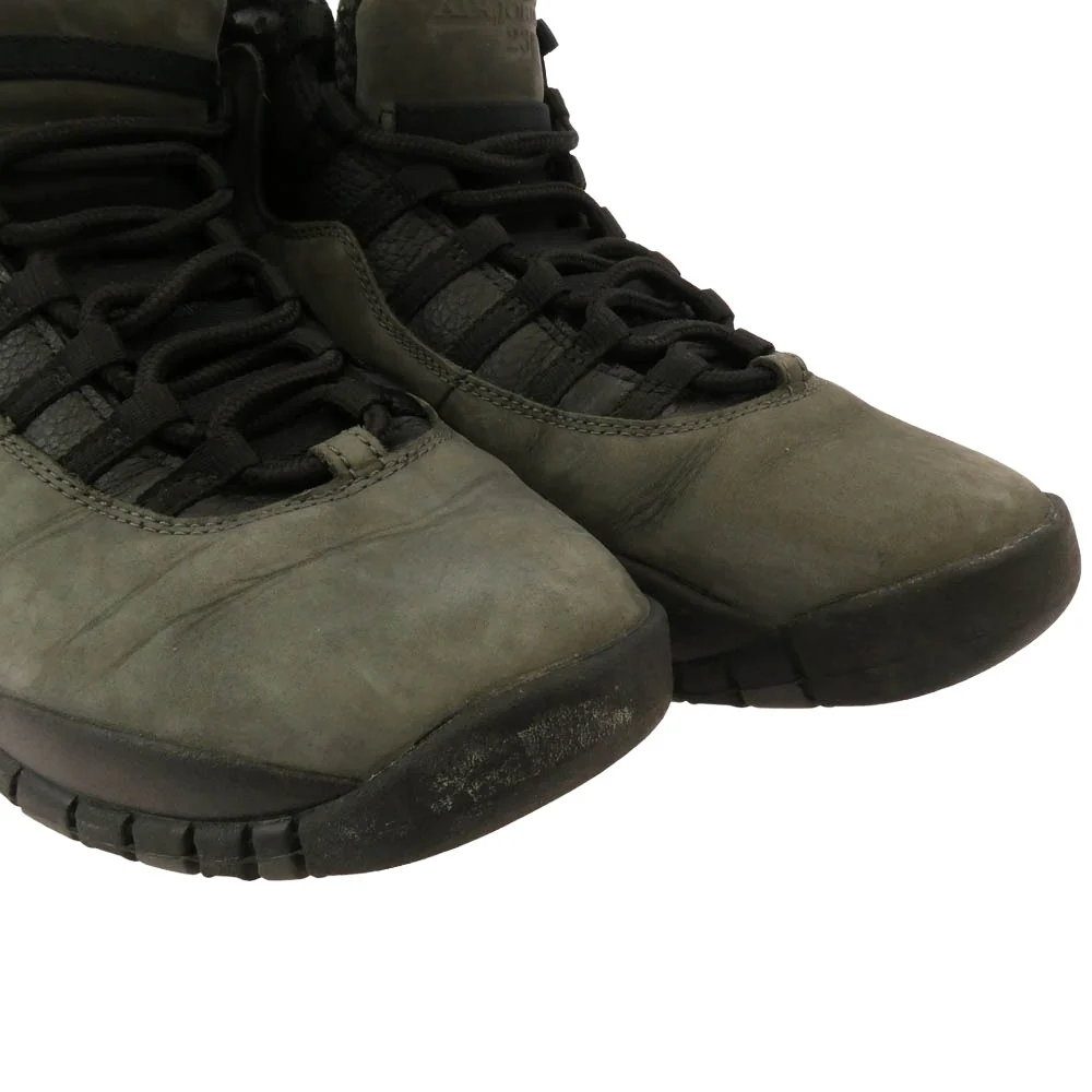 NIKE AIR JORDAN ナイキ ジョーダン 310805-002 Air Jordan 10 Dark Shadow エアジョーダン 10 ダークシャドウ スニーカー カーキ系 ブラック系 28cm【中古】 - Image 9
