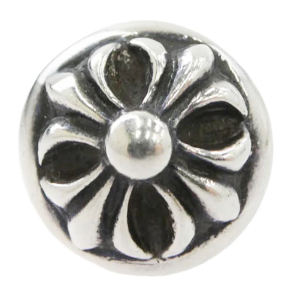 CHROME HEARTS クロムハーツ(原本無) STUD CRSBLL クロスボール スタッド ピアス シルバー系【中古】