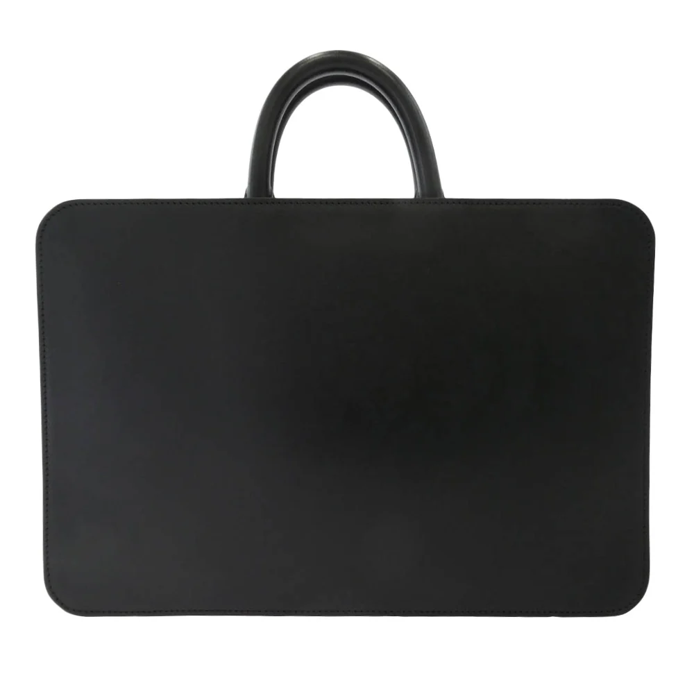 土屋鞄 BL0901BK ブラックヌメ スクエアバッグ レザーブリーフケース ブラック系【中古】 - Image 2