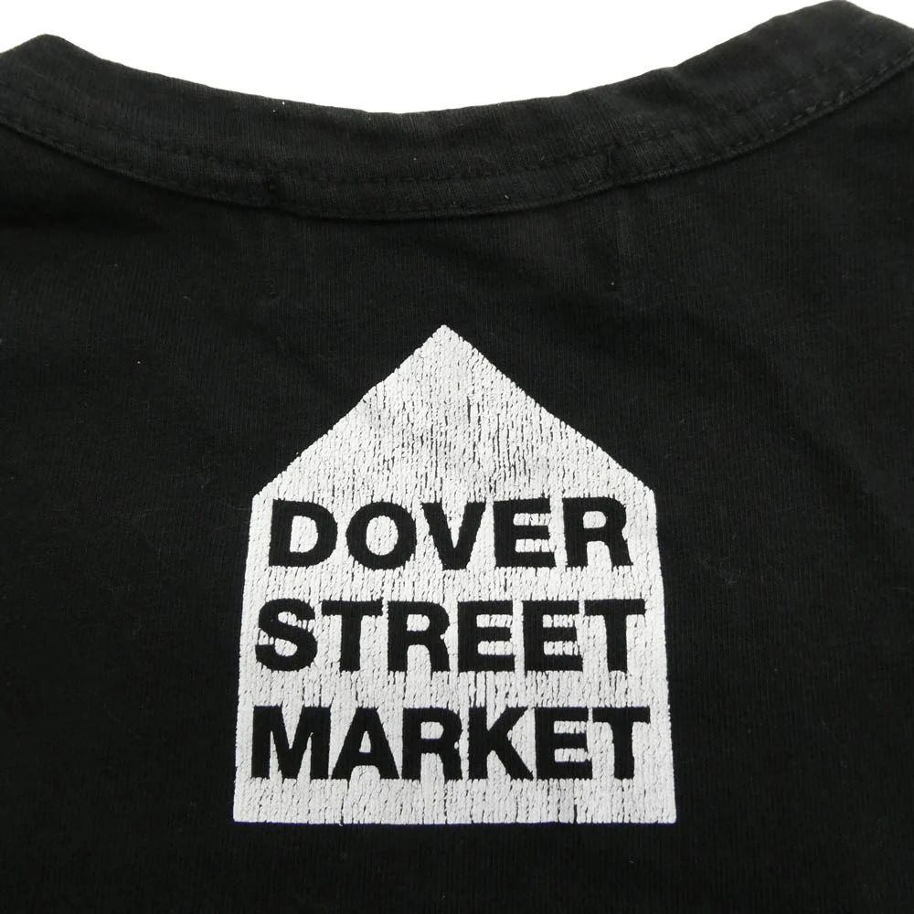 CHROME HEARTS クロムハーツ(原本無) ZI-T002 Dover Street Market ドーバーストリートマーケット ホースシューロゴ 半袖 Tシャツ ブラック系 L【中古】 - Image 4