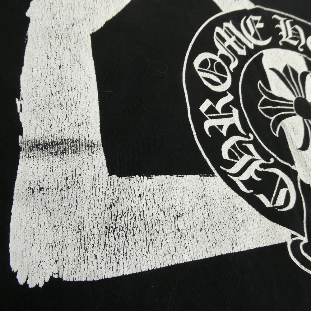 CHROME HEARTS クロムハーツ(原本無) ZI-T002 Dover Street Market ドーバーストリートマーケット ホースシューロゴ 半袖 Tシャツ ブラック系 L【中古】 - Image 6