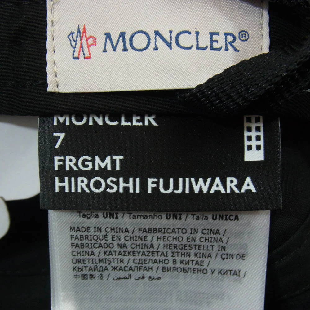 MONCLER モンクレール H209U3B00004 BASEBALL ベースボール キャップ 帽子 ブラック系【極上美品】【中古】 - Image 5