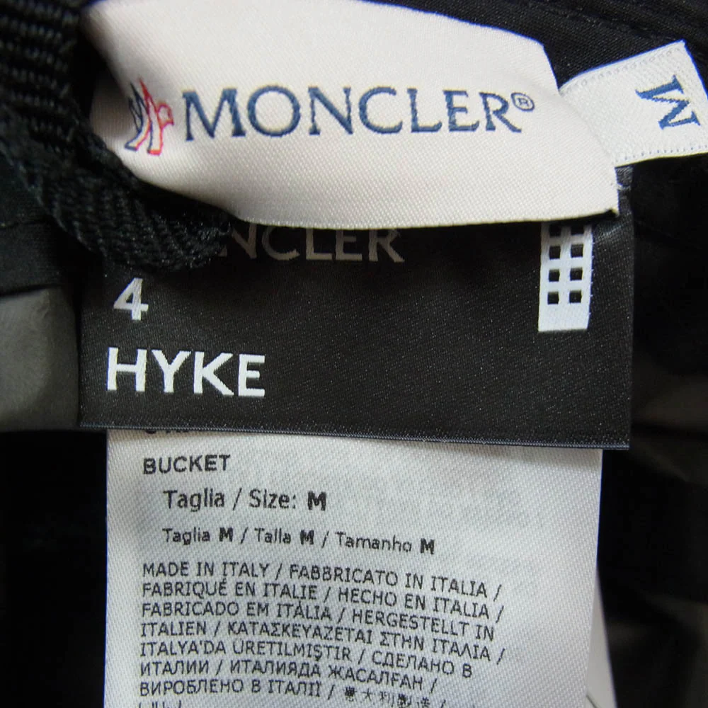 MONCLER モンクレール H209K3B00001 BUCKET GORE-TEX ゴアテックス バケットハット 帽子 ブラック系 M【極上美品】【中古】 - Image 5