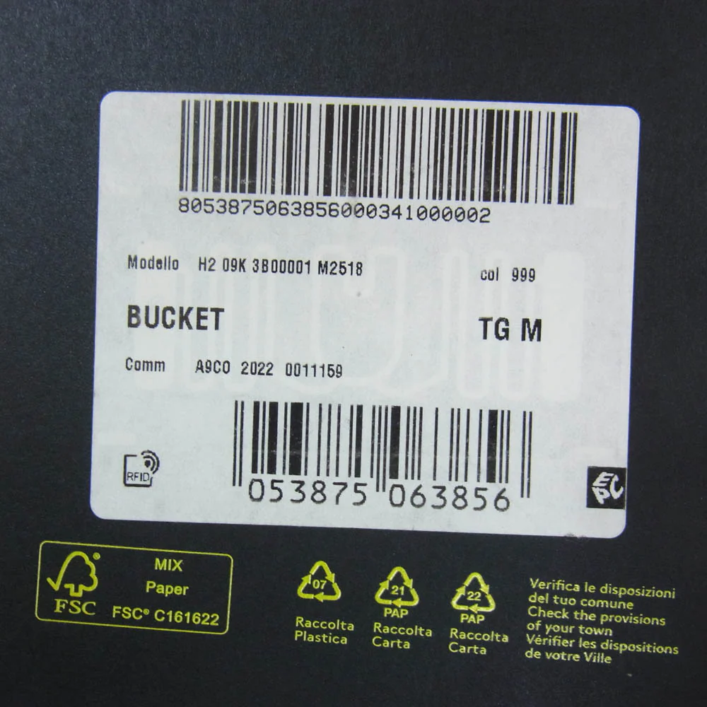 MONCLER モンクレール H209K3B00001 BUCKET GORE-TEX ゴアテックス バケットハット 帽子 ブラック系 M【極上美品】【中古】 - Image 6