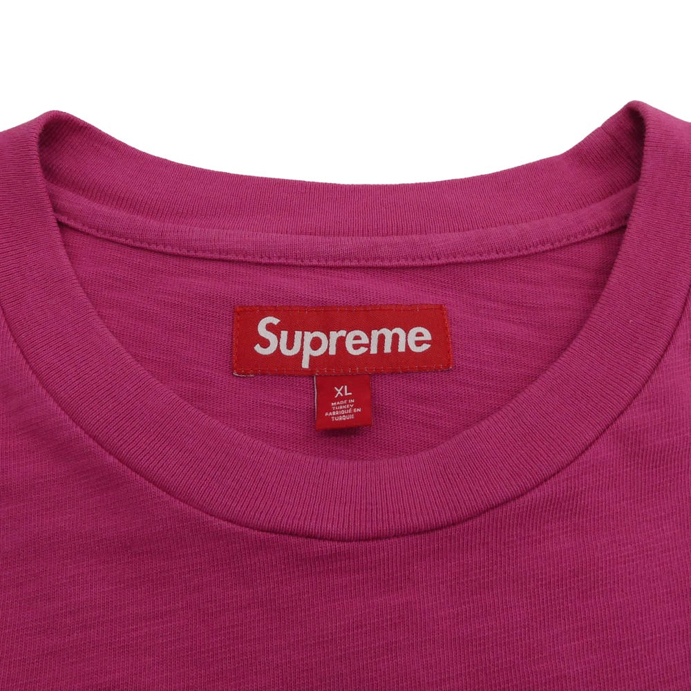 Supreme シュプリーム 24AW Old English L/S Top Pink オールド イングリッシュ ロゴ 長袖 カットソー Tシャツ ピンク系 XL【中古】 - Image 3