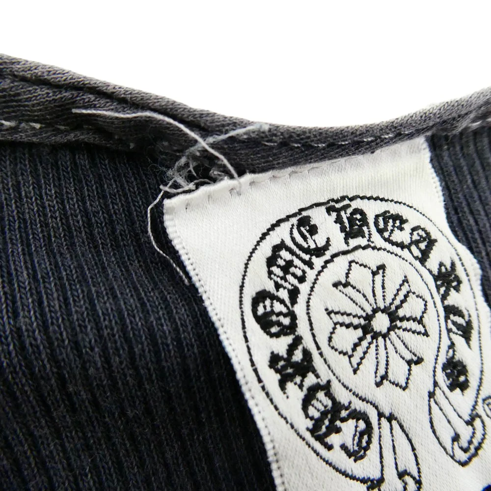 CHROME HEARTS クロムハーツ(原本無) オールド RIB TANK FUCK YOU クロス ロゴ コットン タンクトップ グレー系 S【中古】 - Image 8