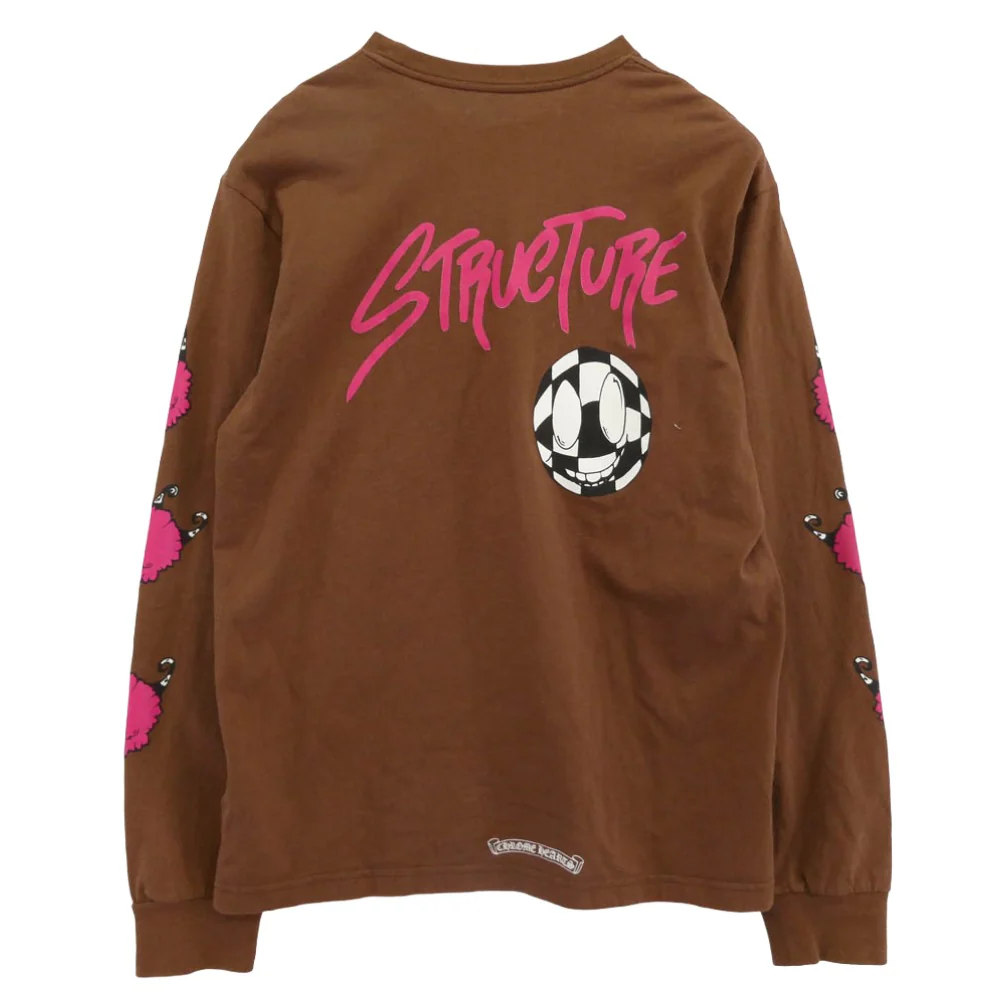 CHROME HEARTS クロムハーツ（原本無） MATTY BOY PPO STRUCTURE L/S TEE マッティボーイ ロンT ロングスリーブ Tシャツ 長袖 カットソー ブラウン系 XL【中古】 - Image 2
